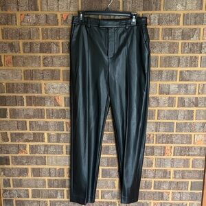 Madewell Aimee Song Slim Tapered Pants in Faux Leather.